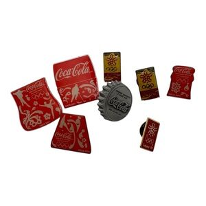 Coca-Cola Olympic Lapel Pins Lot‎ – Sochi 2014 + Calgary ’88 – 8 Pins